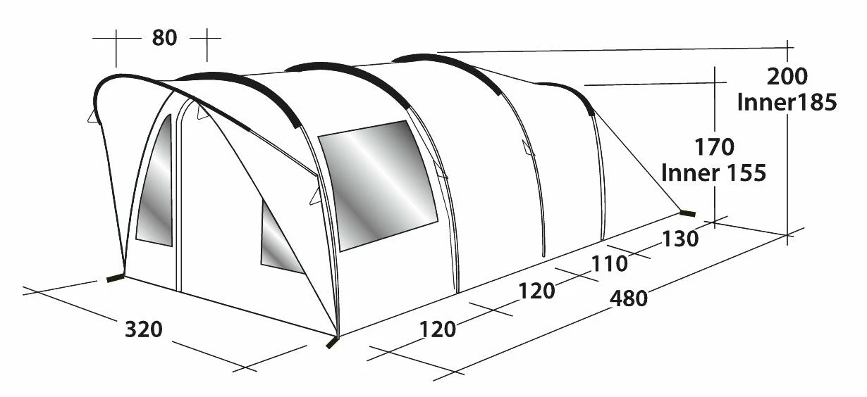 Outwell Lawndale 500 Tent - Image 4