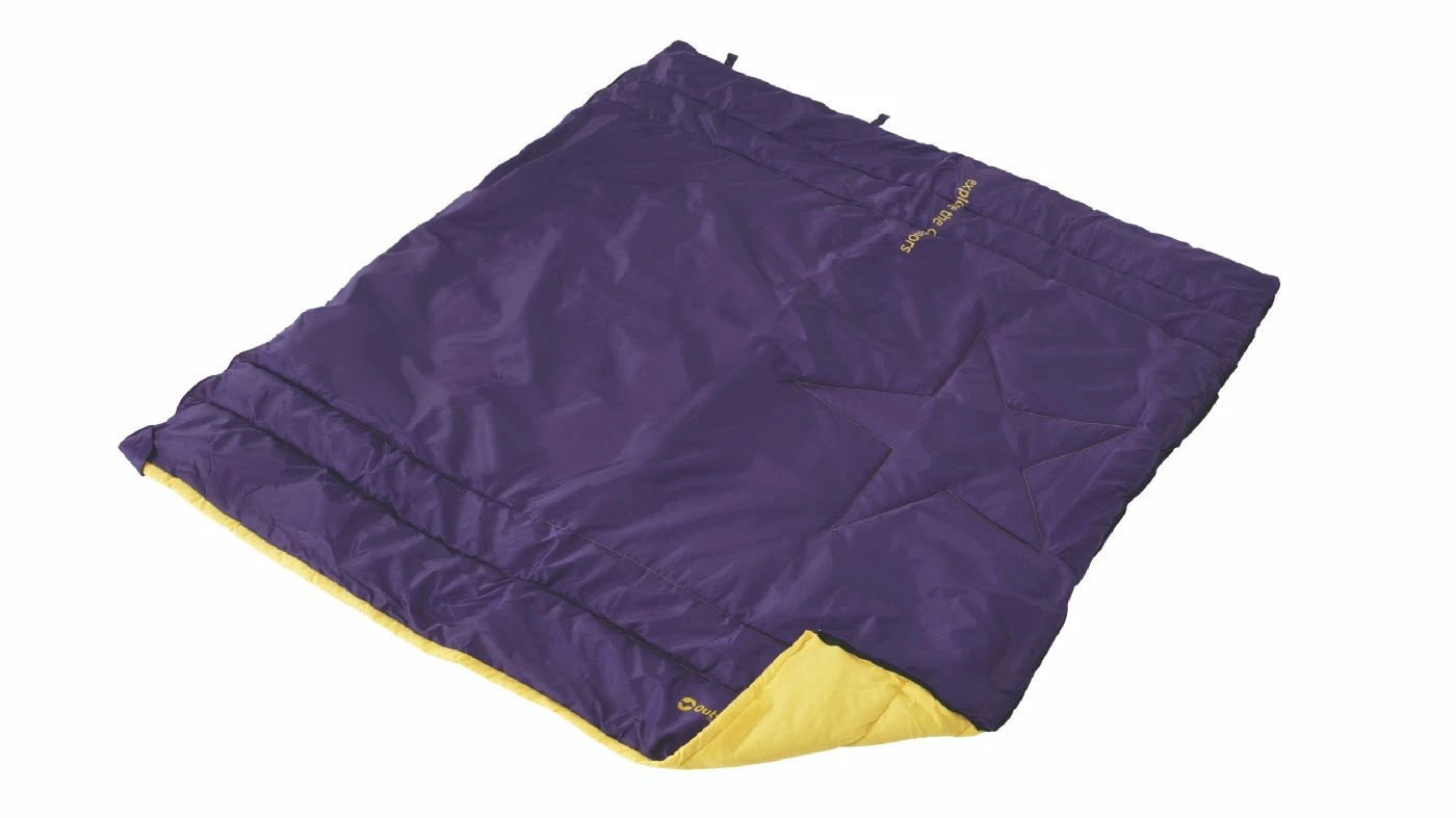 Outwell Cave Kids Purple Sleeping Bag - Image 3