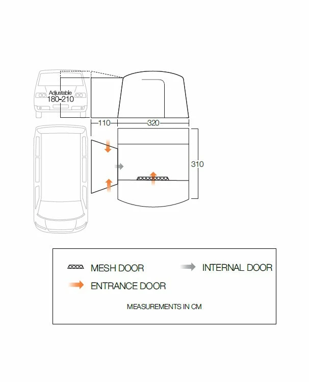 Vango Cove II Poled Drive Away Awning - Image 2