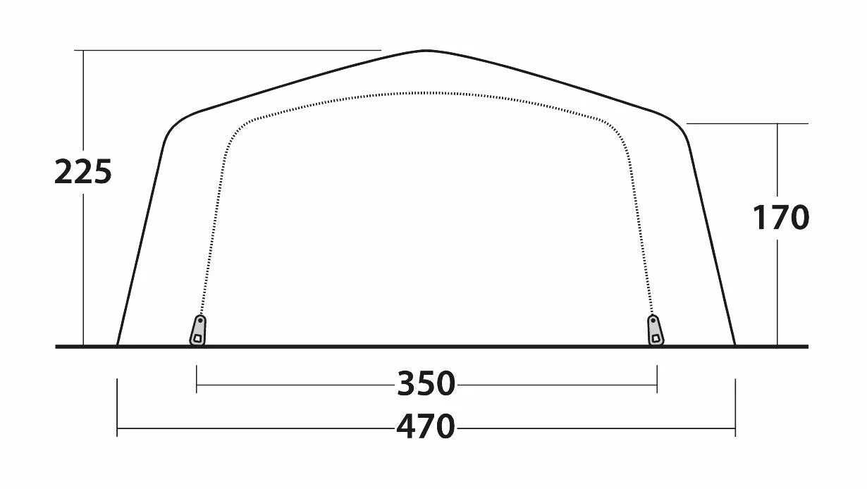 Outwell Knoxville 7SA Air Tent 2022 - Image 5