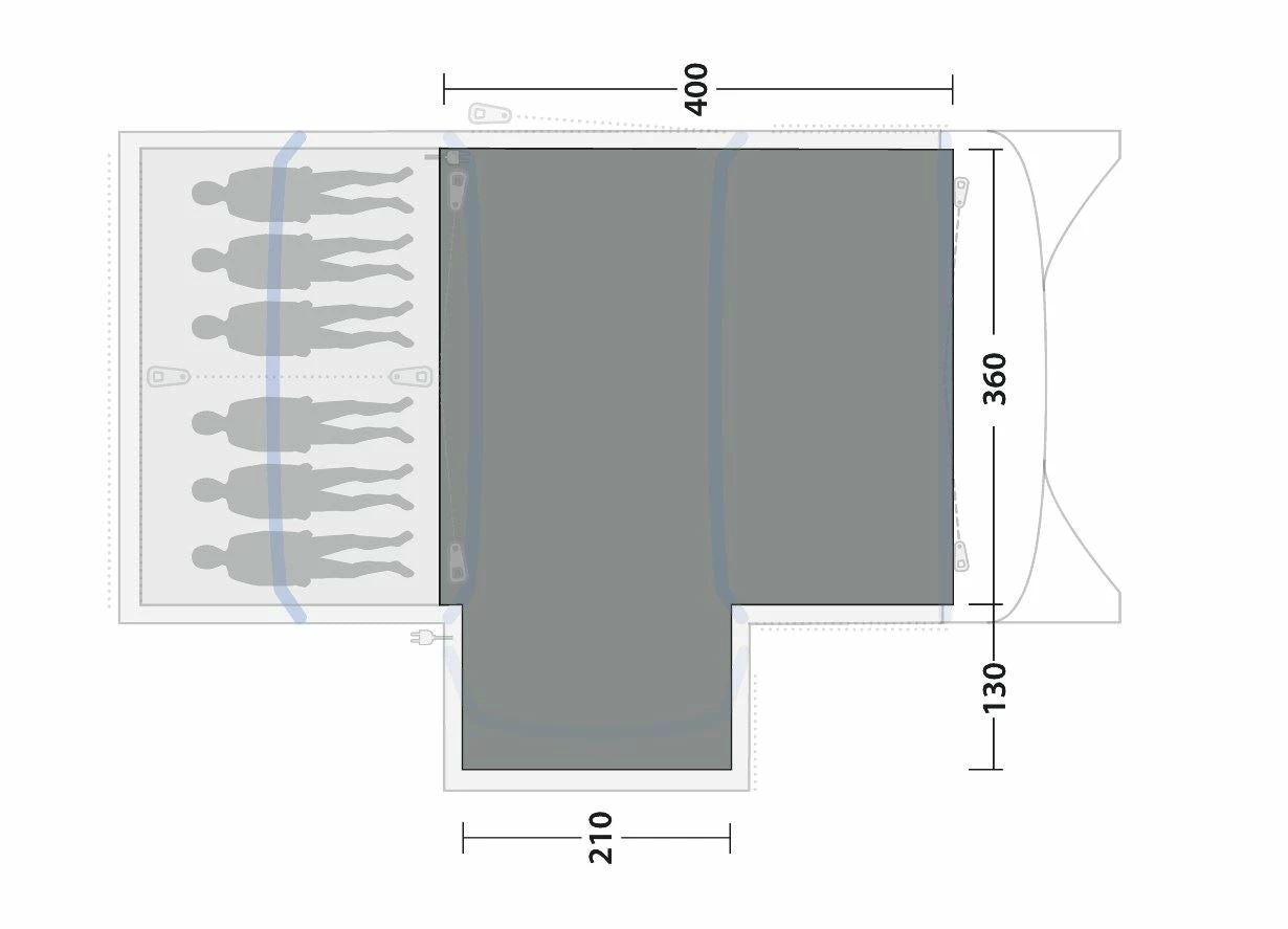 Outwell Montana 6PE Woven Carpet - Image 3