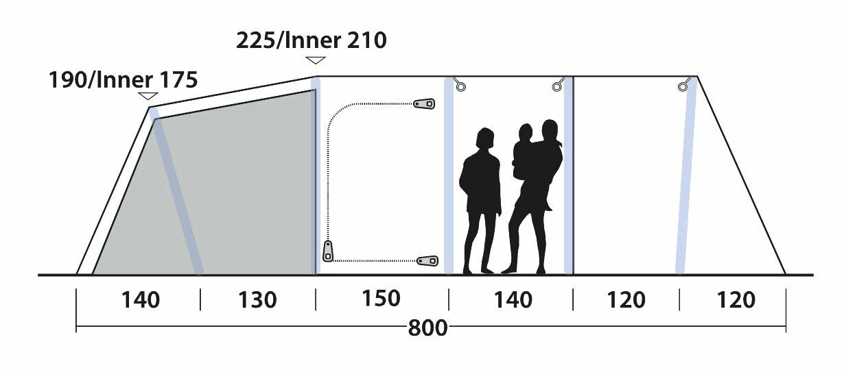 Outwell Knoxville 7SA Air Tent 2022 - Image 4