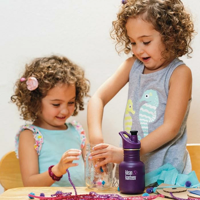 Klean Kanteen Kid Classic Sport Bottle 355ml - Grape Jelly - Image 3