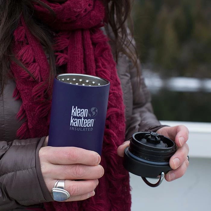 Klean Kanteen Insulated TK Wide With Café Cap 355ml - Berry - Image 4