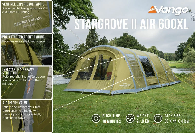 Vango Stargrove II 600XL Airbeam Tent (2022) - Image 4