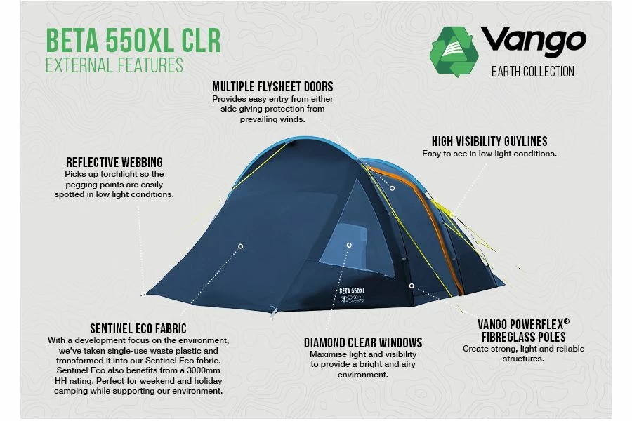 Vango Beta 550XL CLR XL Tent - Image 3