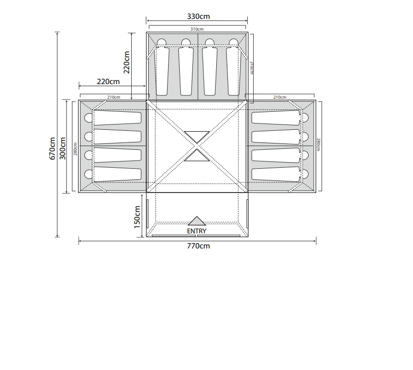 Outdoor Revolution Camp Star 1200 Air Tent Bundle - Image 2