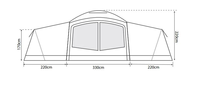 Outdoor Revolution Camp Star 1200 Air Tent Bundle - Image 3