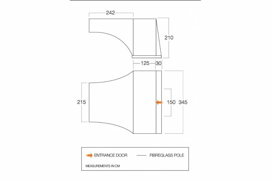Vango Excel Side Awning - TA001 - Image 2