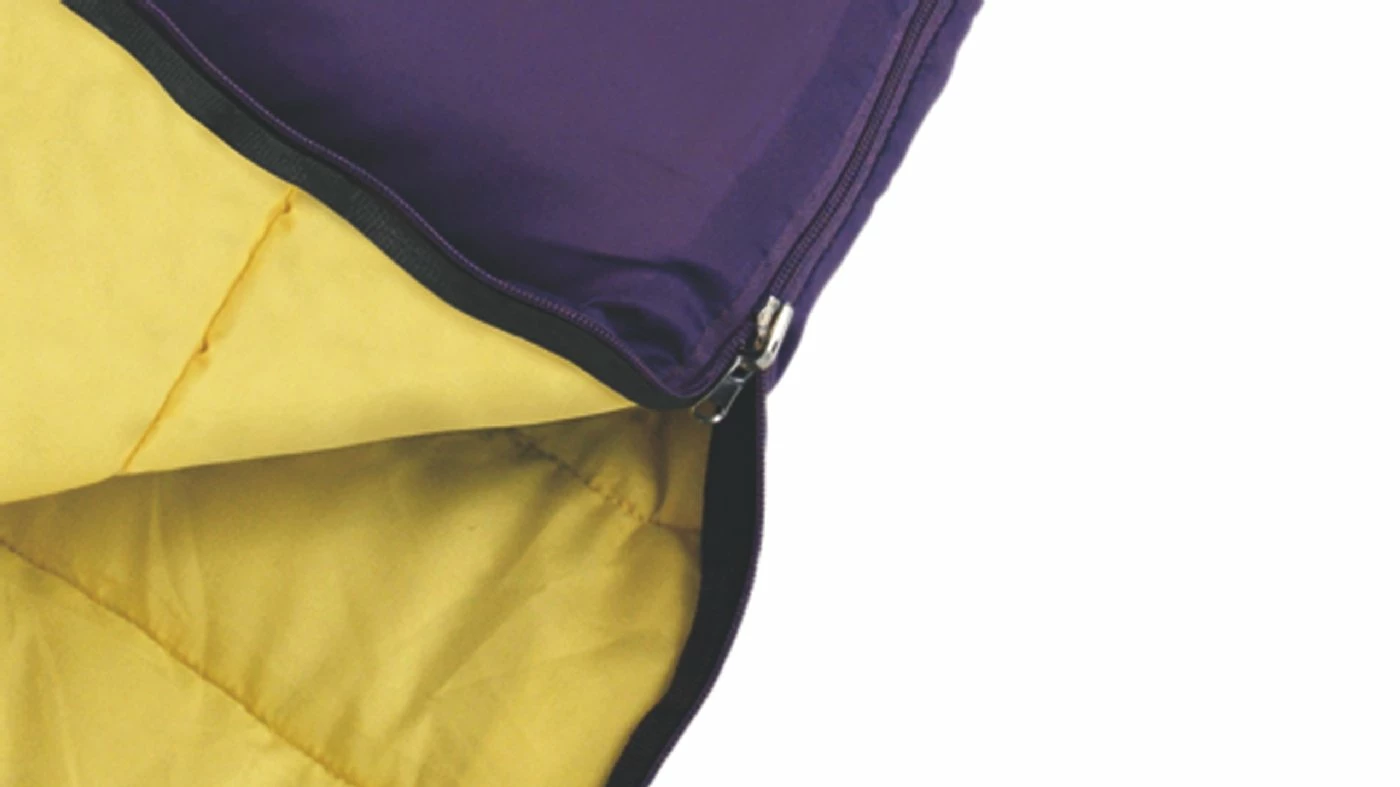 Outwell Cave Kids Purple Sleeping Bag - Image 2