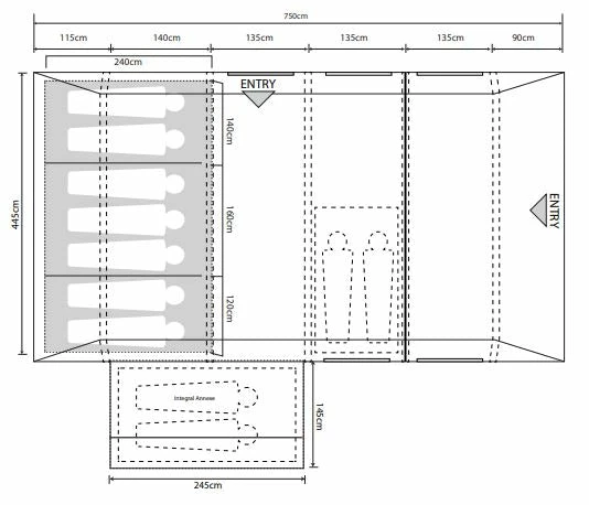 Outdoor Revolution Camp Star 700 SE Air Tent - Image 13