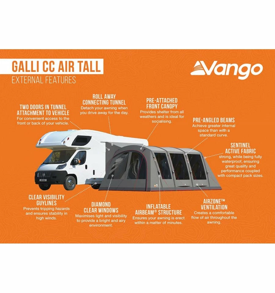 Vango Galli CC Air Tall Drive Away Awning - Image 4