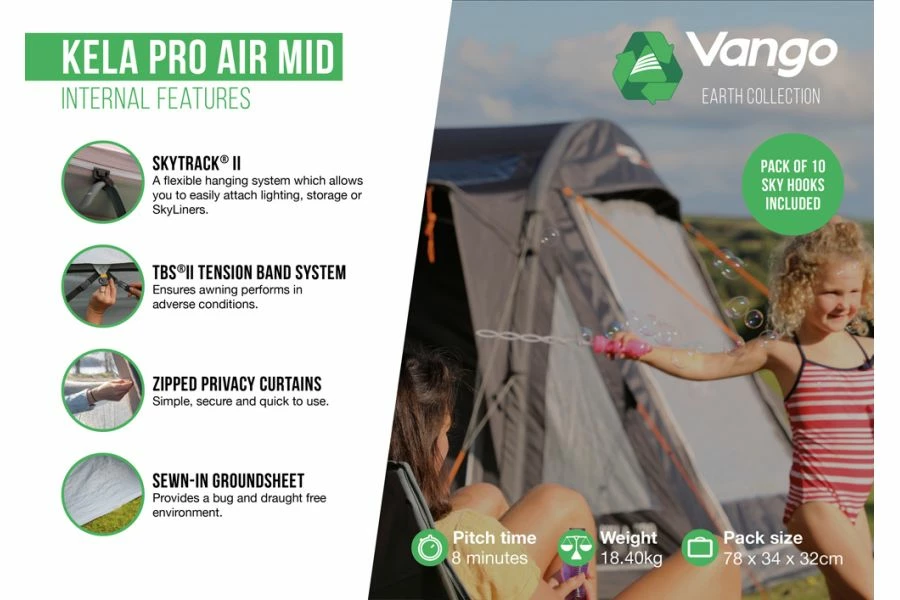 Vango Kela Pro Air Mid Drive Away Awning - Image 3