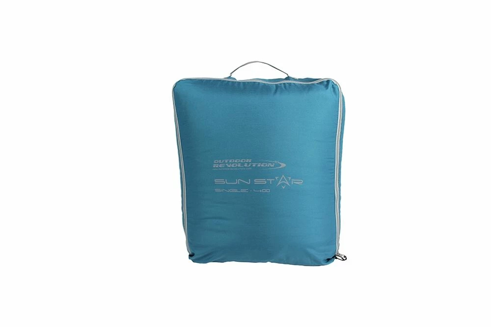 Outdoor Revolution Sun Star SIngle 400 Sleeping Bag - Blue Coral - Image 4