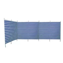 Blue Diamond Traditional 5 Pole Navy Stripe Windbreak